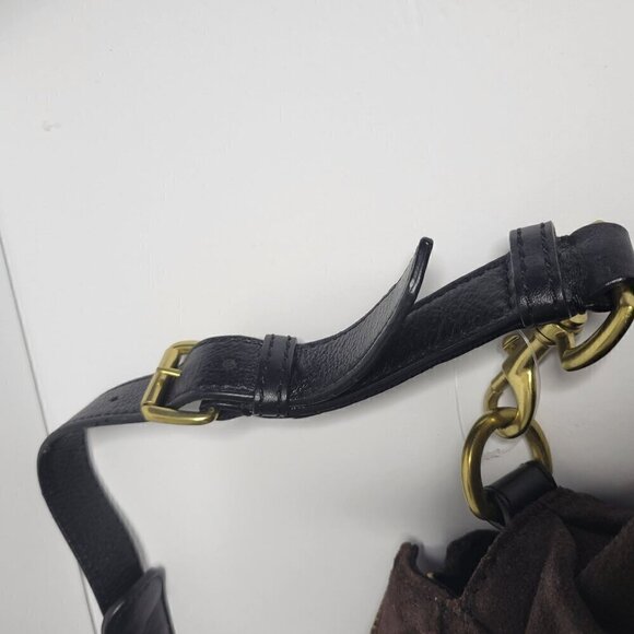 Banana Republic 100% Leather Suede Shoulder Bag OS - Picture 12 of 16